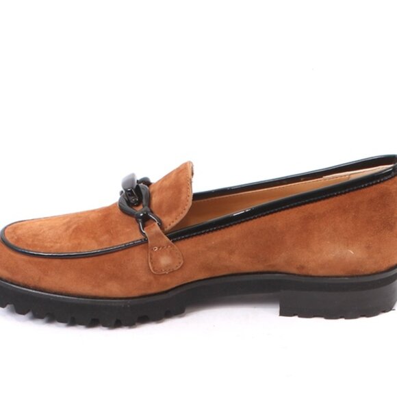 Luca Grossi 706a Brown Suede Leather Platform Loafers Shoes - Picture 6 of 8